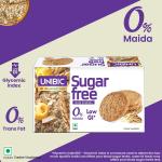 Unibic Sugar Free Oats Cookies I 202.5/225 Gm I Low GI No Maida I Cashew Biscuits I Sugar-Free Snack I Healthy Cookies (weight may vary)grocery