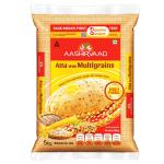 Aashirvaad Atta with Multigrains, 5kg pack, The High Fibre Atta GROCERY