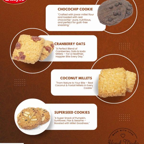 Smyle Healthy & Delicious Millet Cookies Combo Pack | No Maida | No Refined Sugar grocery