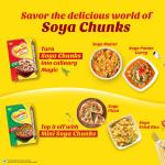 Saffola Soya Chunks, Tender & Juicy, 53% Protein, 1kg GROCERY