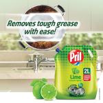 Pril Lime Liquid Dishwash Gel - 2 Litre Pouch  GROCERY