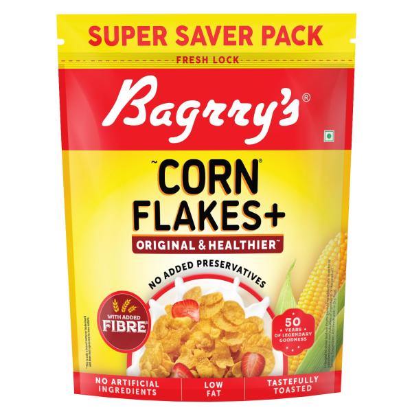 Bagrry’s Corn Flakes+ Original & Healthier 1kg GROCERY