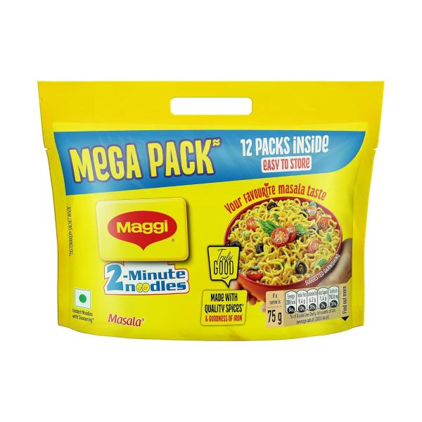 MAGGI 2-Minute Instant Noodles, Masala Noodles With Goodness Of Iron GROCERY
