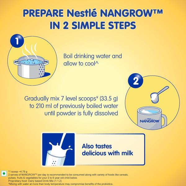Nangrow | 800g Value Pack | Nutritious Milk Powder Drink For Growing Toddler Aged 2-6 Years | Zero Sucrose | grocery