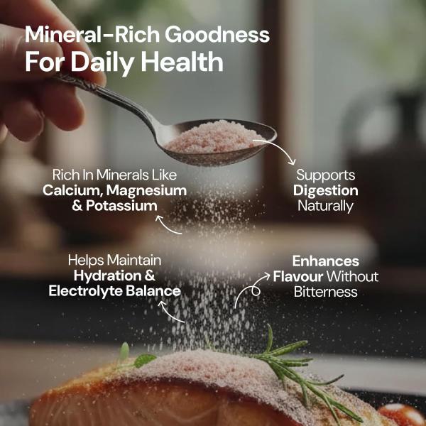 Maharishi Ayurveda Himalayan Pink Salt | Pure, Unrefined Sendha Namak | Mineral-Rich Natural Salt for Daily Cooking | 1 kg GROCERY