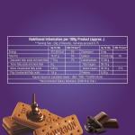 Bakemate Bourbon Cream Biscuit with Chocolate - Combo Pack of 10 (135g Each) | grocery