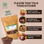 Pure Tree Certified Organic Laung | 100 Gm | Organic Cloves Whole GROCERY