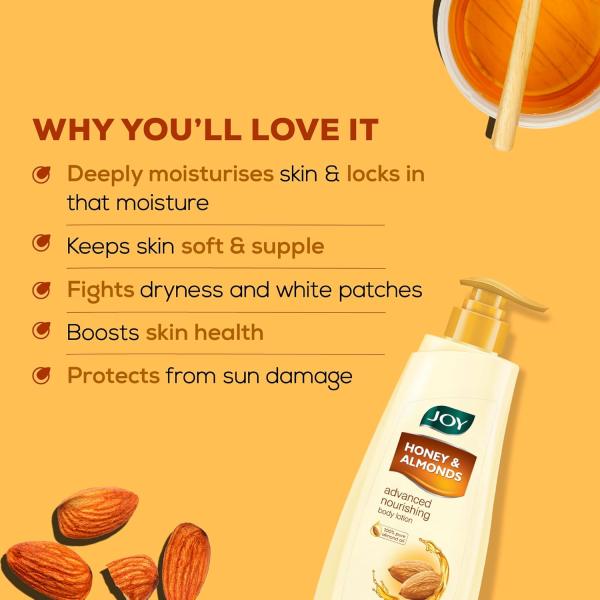 Joy Honey & Almonds Advanced Nourishing Lightweight Winter body lotion  grocery