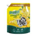 Presto! Dishwash Gel | Lemon | 5 L Refill Value Pack | GROCERY