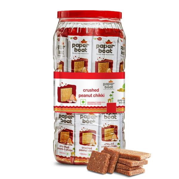 Paper Boat Crushed Peanut Chikki Jar, No Added Preservatives and Colours GROCERY
