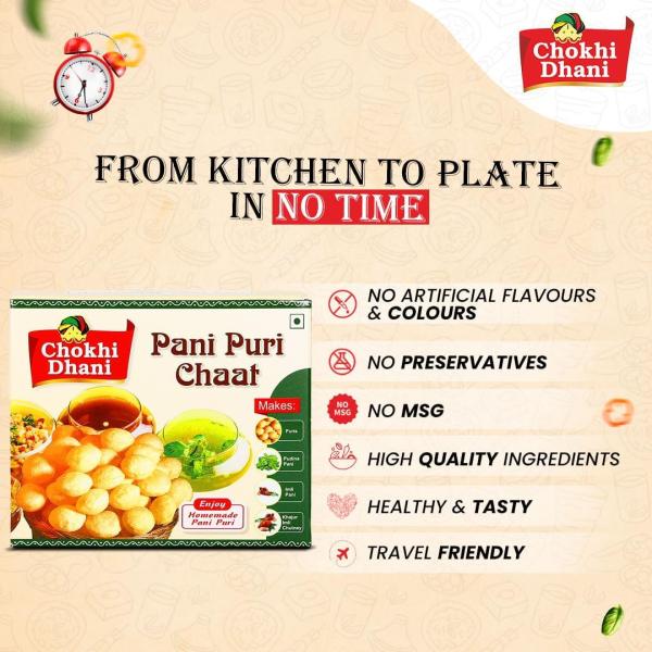 Chokhi Dhani Pani Puri Chaat, Ready To Eat Food Products, Khatta Meetha GolGappa Combo grocery