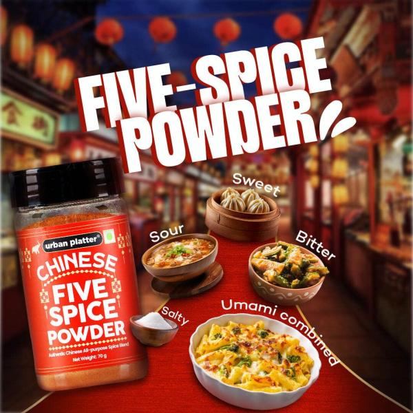 Urban Platter Chinese Five-Spice Powder Shaker Jar, 70g GROCERY