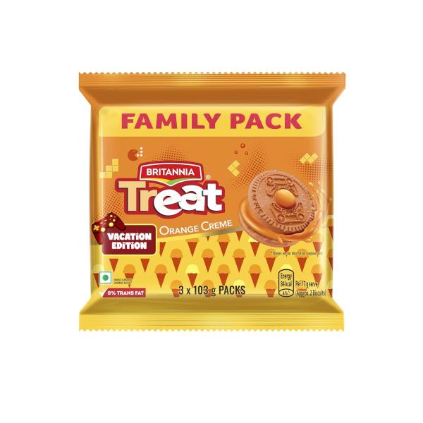 Britannia Treat Orange Creme Sandwich Biscuits 309g Visit the Britannia Store grocery