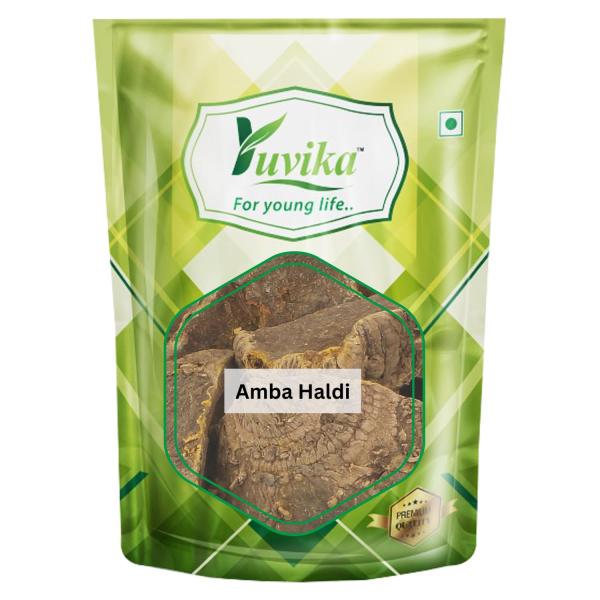 Yuvika Amba Haldi - Jangli Haldi - Curcuma Aromatica - Wild Turmeric 800 Grams GROCERY