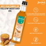 Foreka Cold Pressed Mustard Oil - Unrefined Oil For Cooking - Chemical-free and 100% Natural GROCERY