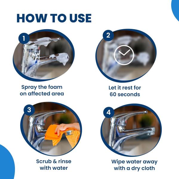 Happi Planet | Tap Cleaner & Limescale Remover | India’s 1st Foaming Formulation  GROCERY