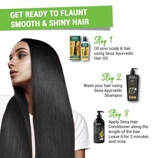 SESA Hair Conditioner For Dry And Frizzy Hair Deep Conditionining And Nourishment Soft & Shiny Hair - 300 Ml grocery