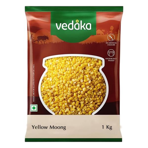 Amazon Brand - Vedaka Popular Unpolished Yellow Moong Dal GROCERY