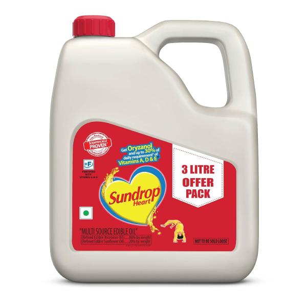 Sundrop Heart Oil, 2.73 Kg GROCERY