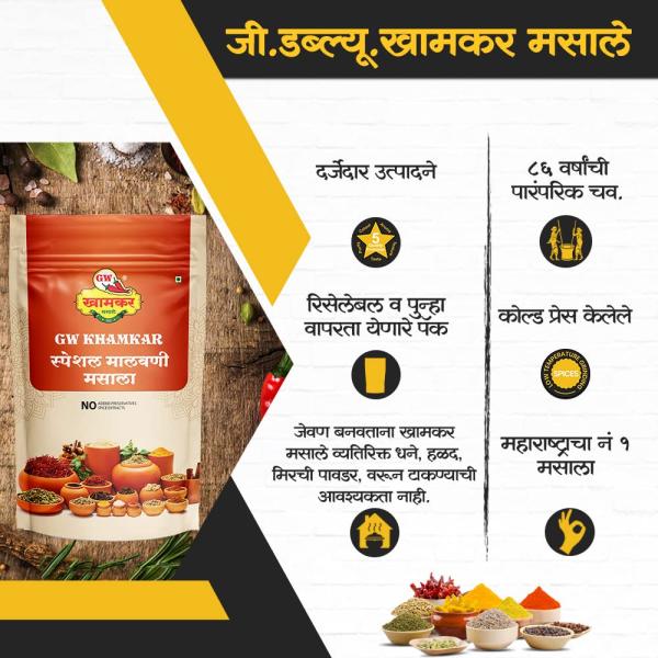 GW Khamkar SPL Malvani Masala | Special Sunday Masale GROCERY