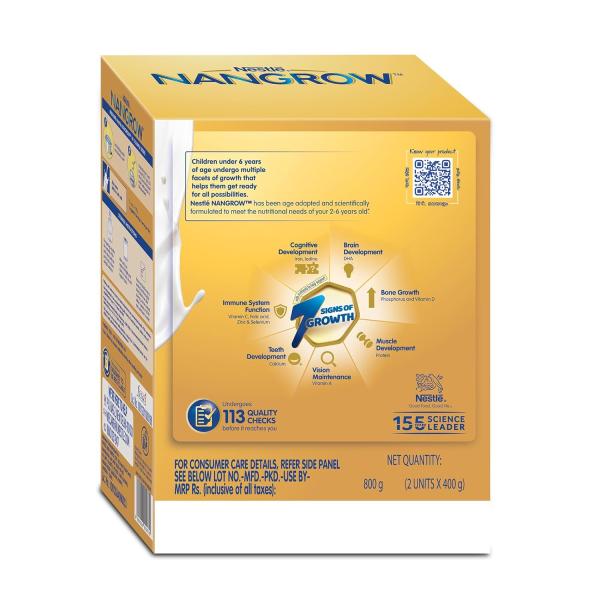 Nangrow | 800g Value Pack | Nutritious Milk Powder Drink For Growing Toddler Aged 2-6 Years | Zero Sucrose | grocery