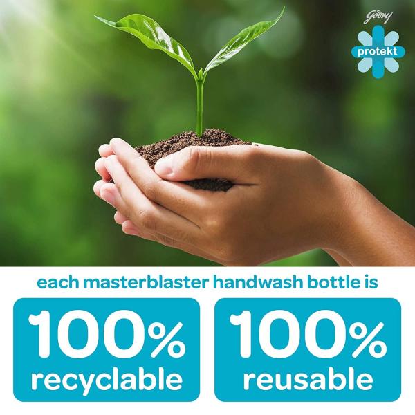 Godrej Protekt Germ Fighter Handwash Refill Pack | Aqua | Germ Protection & Soft on Hands - 1.5 L grocery