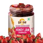 Eatopia Strawberry Honey Jam | 100% Pure & Natural | Healthy Jam for Kids & Adults grocery