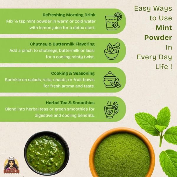 Nairuti Vyutpadan Mint Powder (Pudina Powder) 400g GROCERY