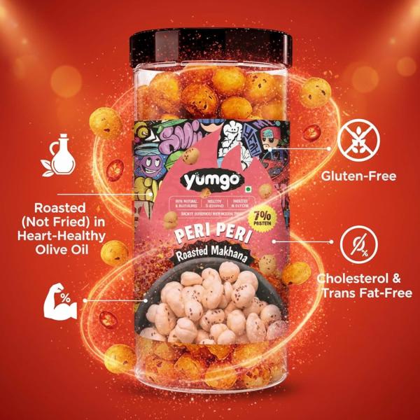 GROCERY   Roasted Makhana | Phool Makhana | Try All Flavors (Pack 80g X 5) | | Gluten Free | No Cholesterol | combo pack