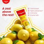 Colgate Lemon Fresh Gel Toothpaste | Tooth Paste Fights Yellowness of Teeth | Colgate Paste Toothpaste with New Fresh Flavor  GROCERY