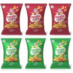 Yummylov® Ready-to-Eat Premium Kerala Potato Chips Combo Pack – Hola Tomato & Kick Flame Flavours | No Palm Oil | Healthy Crunchy Snack