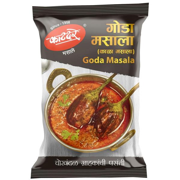 Katdare Goda Masala 500gm | Kala Masala | Authentic Marashtrian Spice Blend grocery