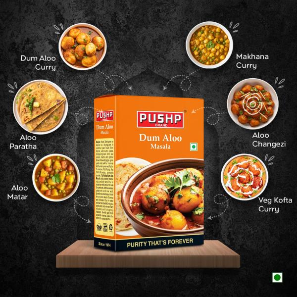 Pushp Dum Aloo Masala | 50g Box | Quality Blend | Authentic Flavor | GROCERY
