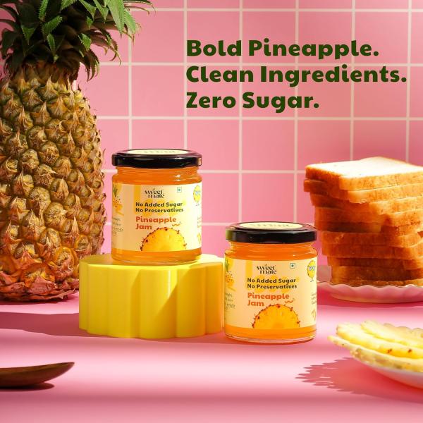 Pineapple Jam for Kids and Adults - (220g) | 100% Pure No Added Sugar grocery