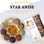 Chounk Natural Star Anise 100g (Pack of 1) | Spices Whole Chakri Phool GROCERY