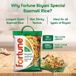 FORTUNE Biryani Special Basmati Rice, 5 kg |Extra Long Grain Basmati rice (Up to 24 mm) | Ideal for Biryani