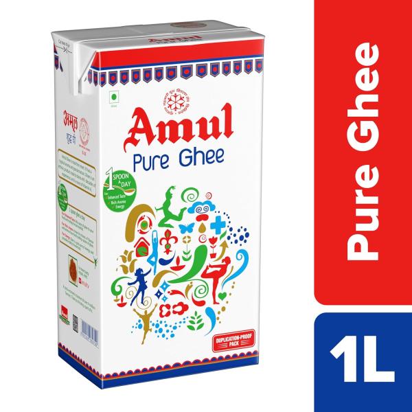 Amul Pure Ghee, 1 Liter Carton GROCERY