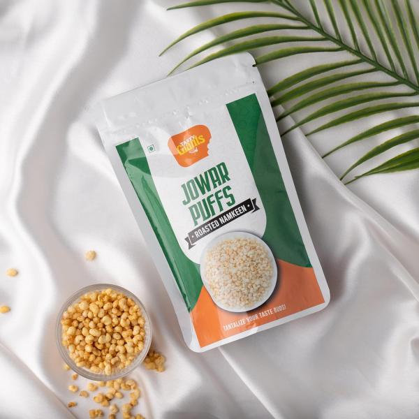 GROCERY   Tasty Giants Jowar Puffs 350g | Namkeen Combo Pack | Oil Free Snacks |