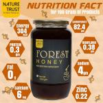 Nature Trust Raw Forest Honey,1200 Gram, Wild, Unprocessed, Unheated grocery