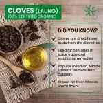 Pure Tree Certified Organic Laung | 100 Gm | Organic Cloves Whole GROCERY