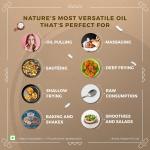 IndicWisdom Wood Pressed Virgin Coconut Oil 1 Liter (Cold Pressed Coconut Oil grocery