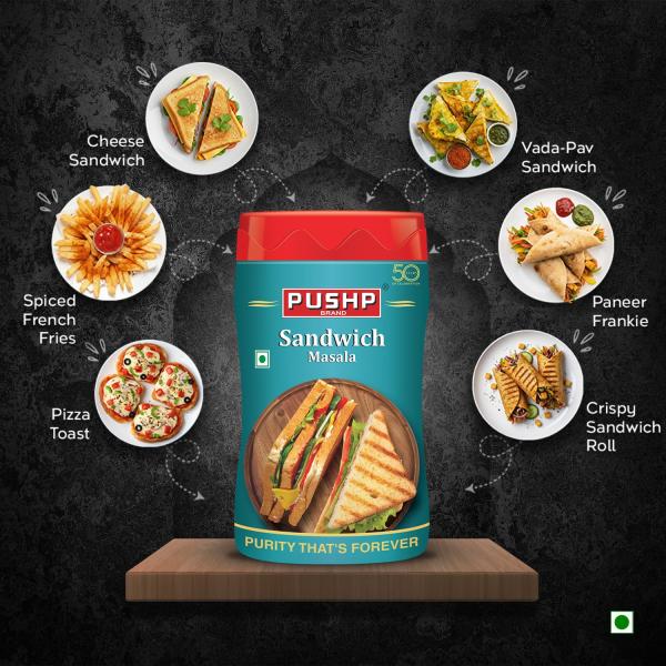 Pushp Brand Sandwich Masala Powder 100g | Pack of 1 GROCERY