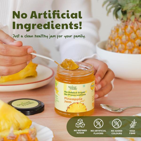 Pineapple Jam for Kids and Adults - (220g) | 100% Pure No Added Sugar grocery