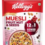 Kellogg's Muesli Fruit Nut & Seeds | 12-In-1 Power Breakfast | India'S No 1 Muesl grocery