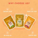 Fabeato NO PALM OIL Vacuum Fried Vegetable Chips Combo (Pack of 3) grocery