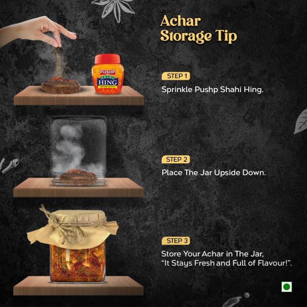Pushp Brand Achar Masala | 200 G | Premium Blend of Traditional Spices | GROCERY