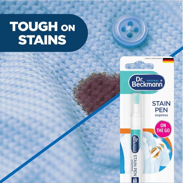 Dr Beckmann Stain Remover Pen, 9ml | Effective Pocket-Size Stain Remover | Quick, Handy and Easy to Use | Pack of 2 GROCERY