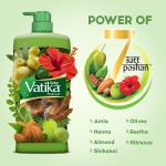 Dabur Vatika Naturals Health Shampoo - 640 ml | 7 Natural Herb Extracts | Contains Henna, Amla & Hibiscus grocery
