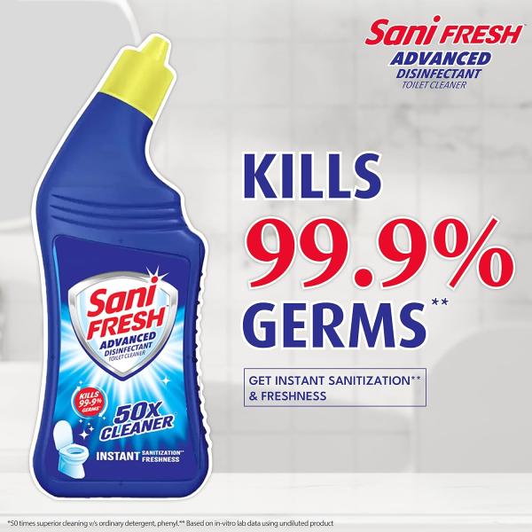 Sani fresh Ultrashine Toilet Cleaner - 1.56 l Extra Strong Extra Clean, 520 Ml GROCERY