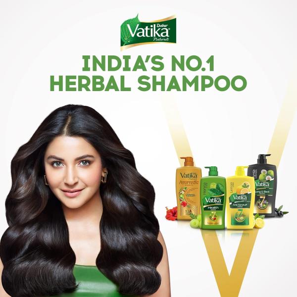 Dabur Vatika Naturals Health Shampoo - 640 ml | 7 Natural Herb Extracts | Contains Henna, Amla & Hibiscus grocery